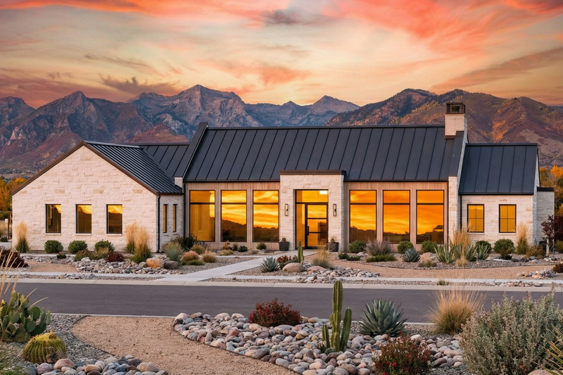 Dream House Plan - Modern Exterior - Front Elevation Plan #1096-78