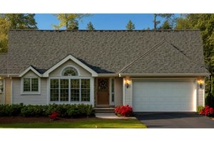 Ranch Exterior - Front Elevation Plan #3-124