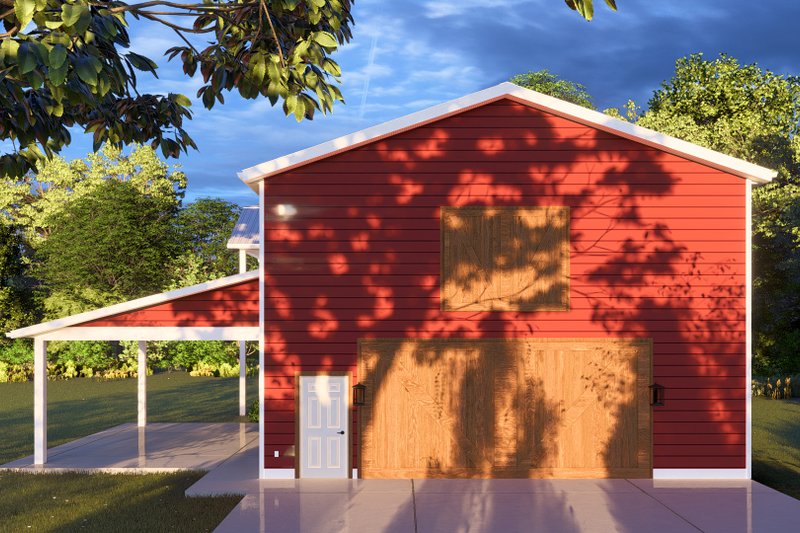 House Blueprint - Exterior - Rear Elevation for Farmhouse House Plan #1060-193 - 2 bed, 3 bath
