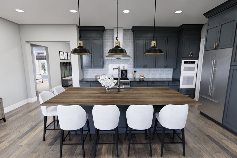 House Blueprint - Interior - Kitchen 3 for Ranch House Plan #51-1326 - 3 bed, 2.5 bath