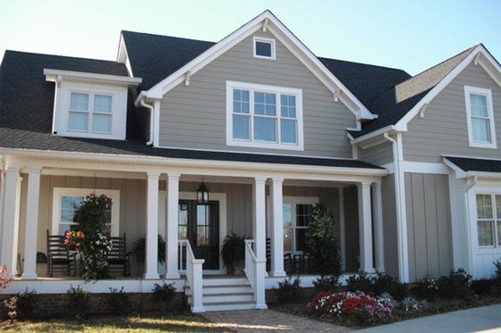 Exterior - Front Elevation 3 for Farmhouse House Plan #927-41 - 4 bed, 3.5 bath