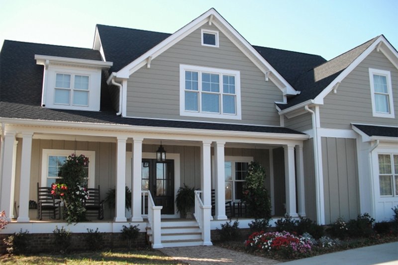 Architectural House Design - Exterior - Front Elevation 3 for Farmhouse House Plan #927-41 - 4 bed, 3.5 bath