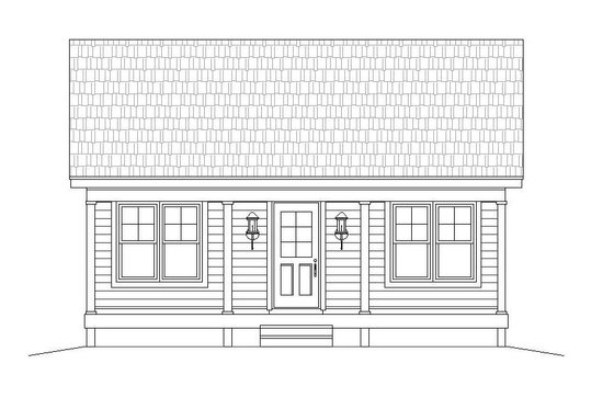 Exterior - Front Elevation 3 for Country House Plan #932-191 - 1 bed, 1 bath