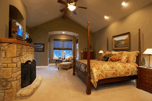 Interior - Master Bedroom for Mediterranean House Plan #472-2 - 4 bed, 4.5 bath