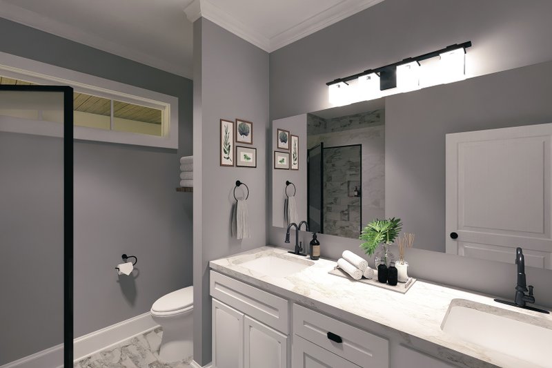 House Blueprint - Interior - Bathroom for Farmhouse House Plan #44-288 - 2 bed, 1 bath