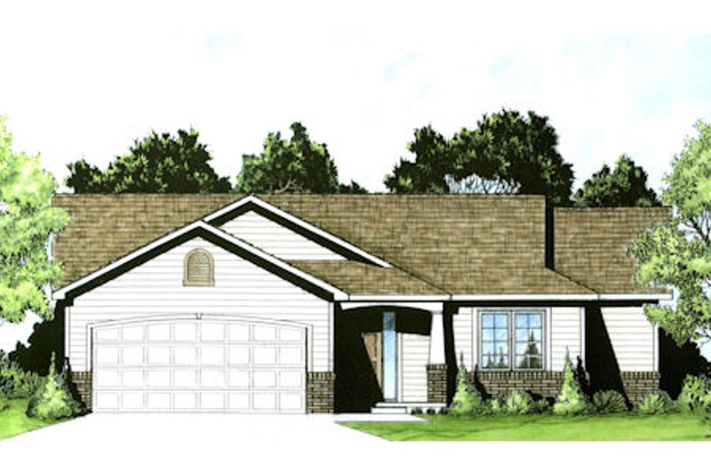 Ranch Style House Plan - 2 Beds 2 Baths 995 Sq/Ft Plan #58-202