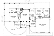 Adobe / Southwestern Style House Plan - 4 Beds 2.5 Baths 2818 Sq/Ft Plan #1-693 