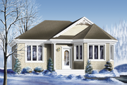 Cottage Style House Plan - 2 Beds 1 Baths 1047 Sq/Ft Plan #25-122 