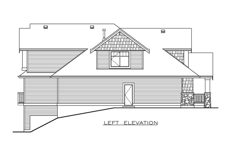 Home Plan - Exterior - Other Elevation for Craftsman House Plan #1100-133 - 3 bed, 2.5 bath