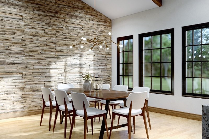 House Plan Design - Interior - Dining Room for Farmhouse House Plan #54-454 - 3 bed, 3.5 bath