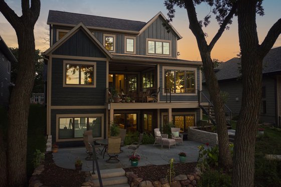 Exterior - Rear Elevation 3 for Cottage House Plan #928-397 - 4 bed, 4 bath