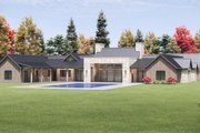 Modern Style House Plan - 4 Beds 4.5 Baths 4944 Sq/Ft Plan #1096-172 Exterior 