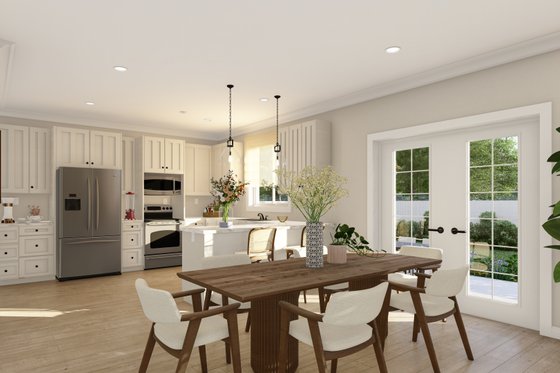 Interior - Dining Room for Traditional House Plan #1060-172 - 3 bed, 2 bath