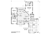 Craftsman Style House Plan - 4 Beds 3 Baths 1800 Sq/Ft Plan #56-557 