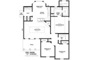 Traditional Style House Plan - 3 Beds 2 Baths 1240 Sq/Ft Plan #424-257 