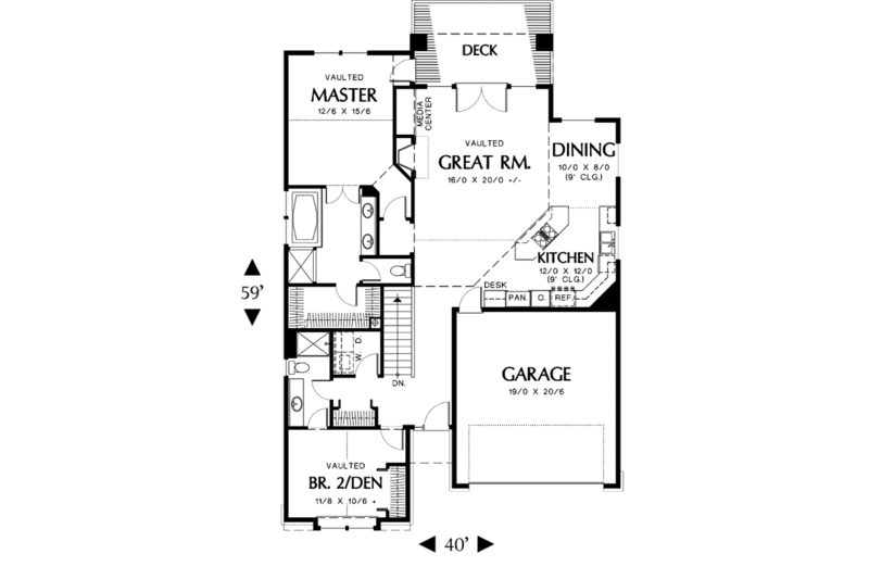 Craftsman Style House Plan - 4 Beds 3 Baths 2553 Sq/Ft Plan #48-286 ...