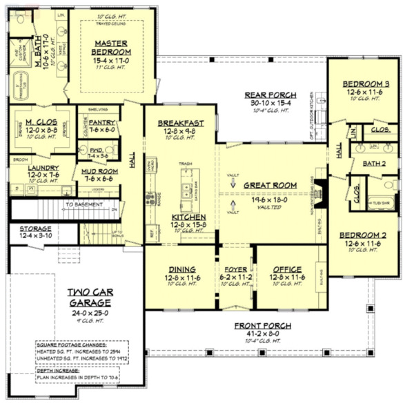 Dream House Plan - Basement Stair Location