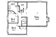 Cottage Style House Plan - 3 Beds 1 Baths 1200 Sq/Ft Plan #409-1117 