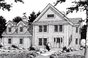 Colonial Exterior - Front Elevation Plan #312-836