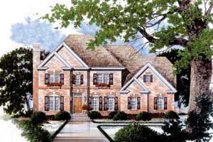 Traditional Exterior - Front Elevation Plan #429-19