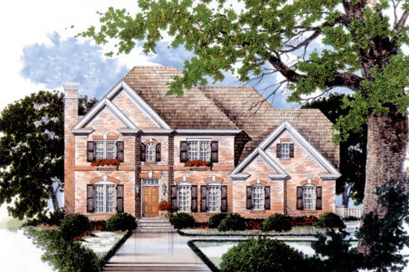 Home Plan - Traditional Exterior - Front Elevation Plan #429-19