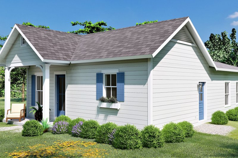 Dream House Plan - Exterior - Other Elevation for Cottage House Plan #44-229 - 3 bed, 2 bath