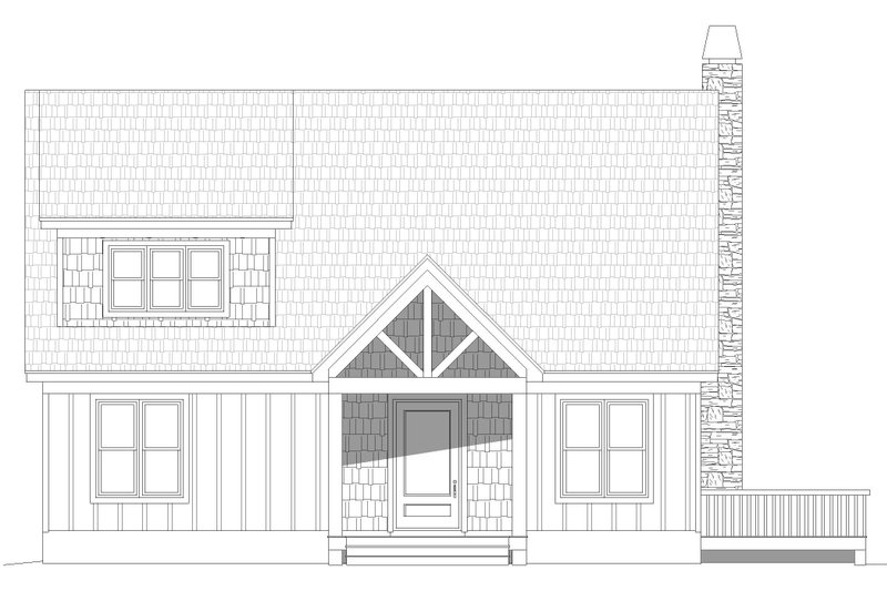 Home Plan - Exterior - Front Elevation 3 for Country House Plan #932-54 - 2 bed, 2 bath