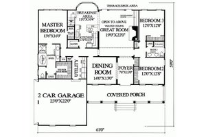 country house plan by North Carolina architect William Poole 