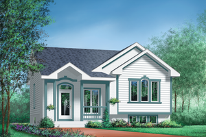 Cottage Exterior - Front Elevation Plan #25-176