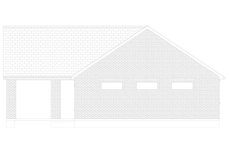 Dream House Plan - Exterior - Other Elevation 3 for Traditional House Plan #1060-485, 1 bath
