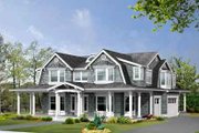 Colonial Style House Plan - 4 Beds 4.5 Baths 4566 Sq/Ft Plan #132-172 