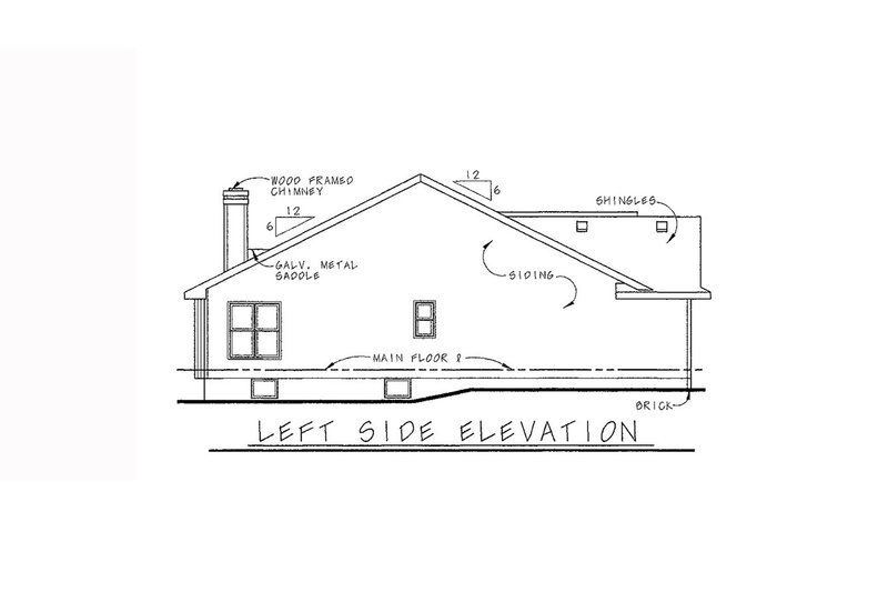 Home Plan - Exterior - Other Elevation for Traditional House Plan #20-392 - 2 bed, 2 bath