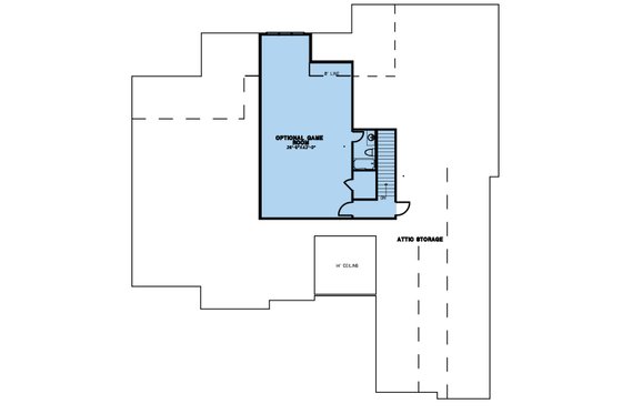 Floor Plan - Upper Floor for European House Plan #923-239 - 3 bed, 4.5 bath