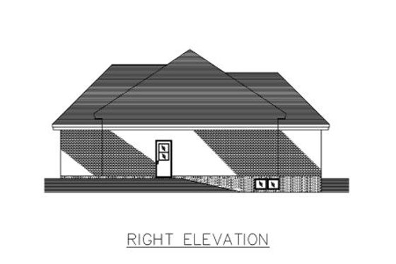 Exterior - Other Elevation for Southern House Plan #138-233 - 2 bed, 1 bath