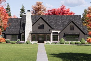 Dream House Plan - Cottage Exterior - Front Elevation Plan #1096-171