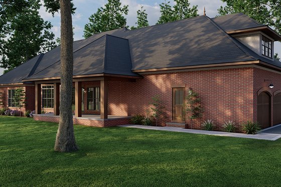 Exterior - Other Elevation 1 for European House Plan #923-333 - 4 bed, 3 bath