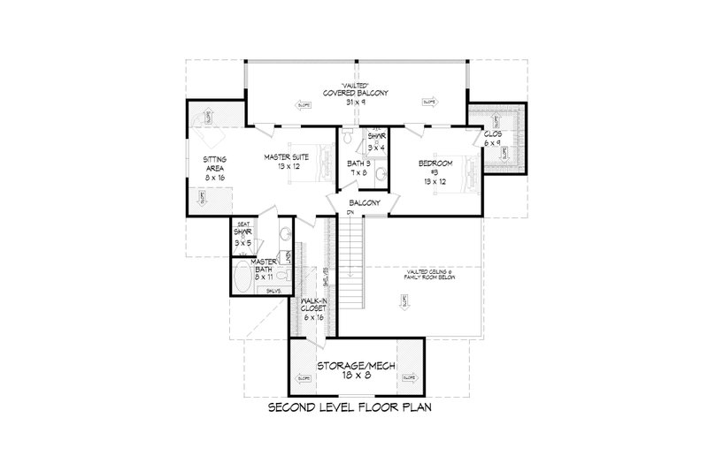Dream House Plan - Floor Plan - Upper Floor for Traditional House Plan #932-437 - 3 bed, 3 bath