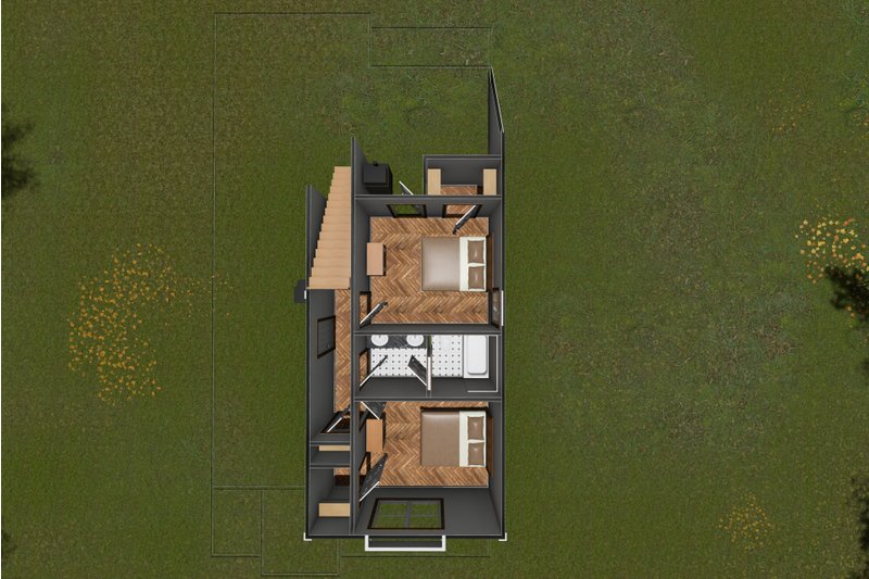 Home Plan - Floor Plan - Upper Floor 1 for Cottage House Plan #513-2217 - 3 bed, 2.5 bath