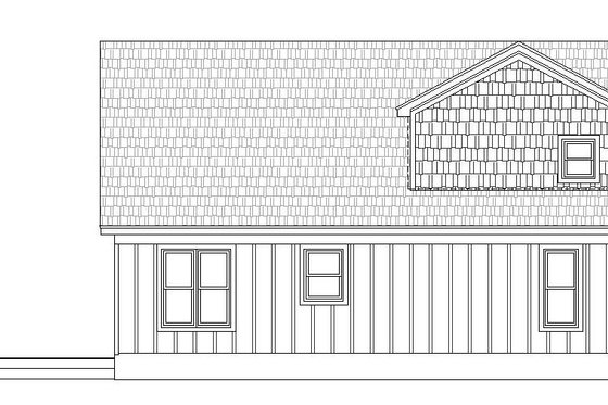 Exterior - Rear Elevation for Country House Plan #932-39 - 3 bed, 2 bath
