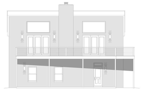 Exterior - Front Elevation 3 for Modern House Plan #932-626 - 3 bed, 2 bath