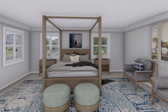 Interior - Master Bedroom for Traditional House Plan #1060-138 - 4 bed, 2.5 bath
