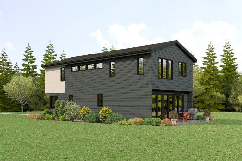 House Blueprint - Exterior - Other Elevation for Contemporary House Plan #48-1144 - 3 bed, 2.5 bath
