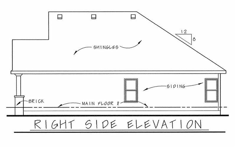Home Plan - Exterior - Other Elevation 1 for Cottage House Plan #20-2225 - 3 bed, 2 bath