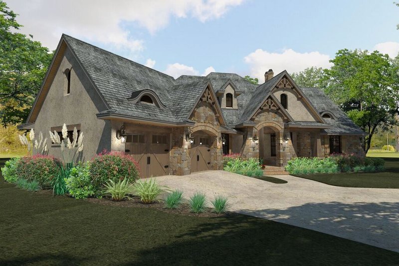 Architectural House Design - Exterior - Front Elevation 4 for Craftsman House Plan #120-193 - 3 bed, 3 bath