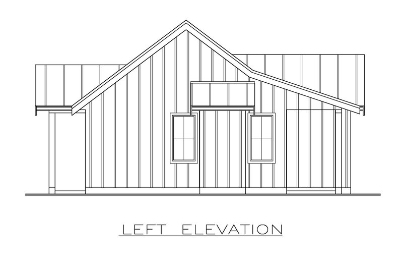Home Plan - Exterior - Other Elevation for Farmhouse House Plan #1100-172 - 2 bed, 1 bath