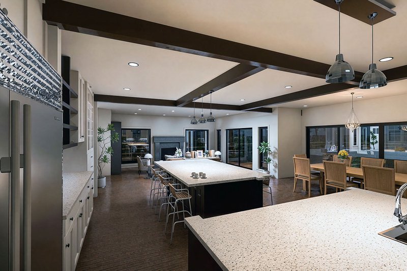 Architectural House Design - Interior - Kitchen for Farmhouse House Plan #1101-40 - 5 bed, 5.5 bath