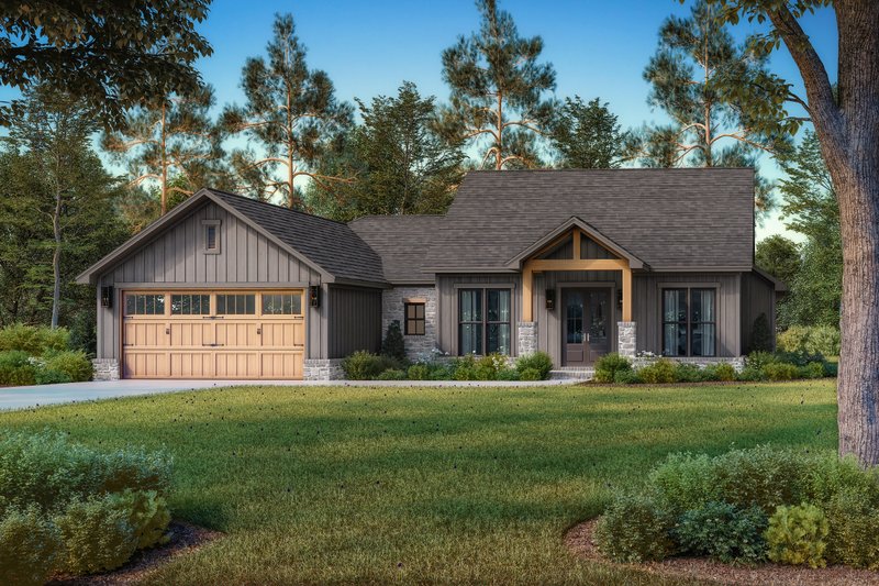 Dream House Plan - Exterior - Front Elevation 4 for Farmhouse House Plan #430-349 - 4 bed, 2.5 bath