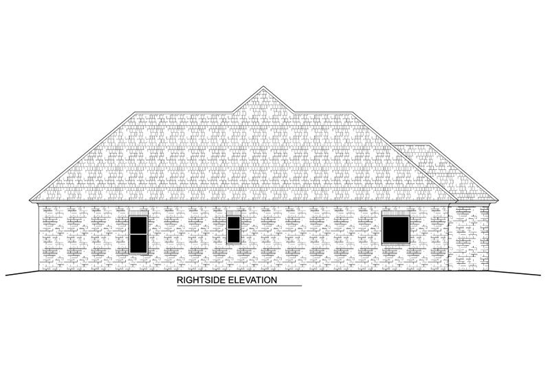 Architectural House Design - Exterior - Other Elevation 1 for Southern House Plan #1081-38 - 3 bed, 2 bath