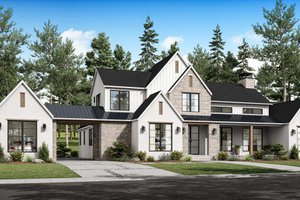 Exterior - Front Elevation 3 for Farmhouse House Plan #1070-230 - 4 bed, 3 bath