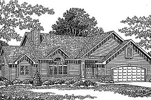 Traditional Exterior - Front Elevation Plan #70-310